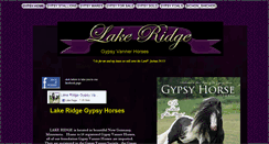 Desktop Screenshot of lakeridgegypsy.com