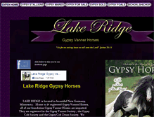 Tablet Screenshot of lakeridgegypsy.com